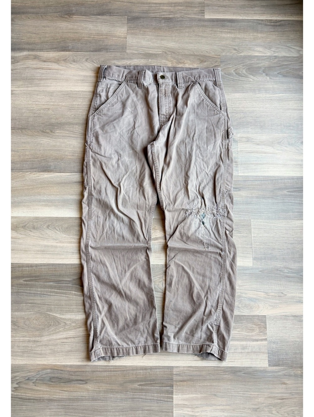 Vintage Distressed Carhartt B324-DKH Carpenter Pants